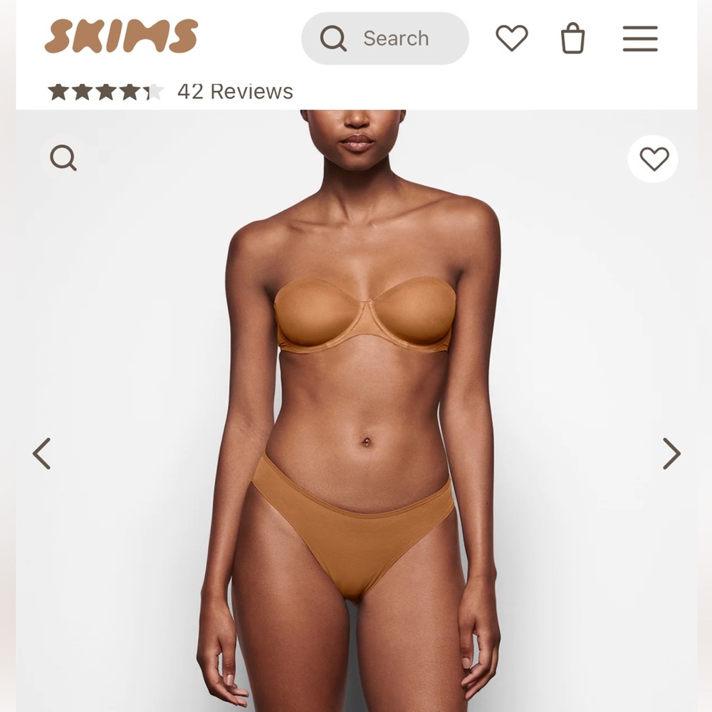 Skims Ultra Fine Mesh - Bikini underwear in Bronze XXS